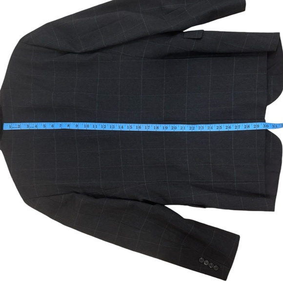 Polo University Club Ralph Lauren Mens Blazer Chest Sz 45 Dark Gray Made In USA - Picture 11 of 11